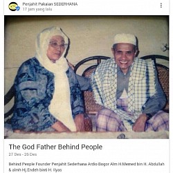 Pendiri Penjahit Pakaian SEDERHANA Tahun 1950 dengan alm Hj. Memed bin Abdullah & Alhm Hj.Endeh binti Ilyas 